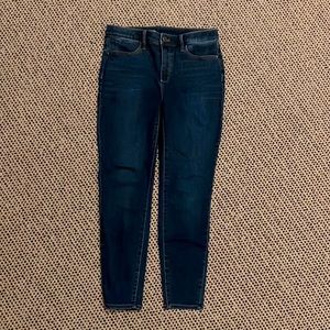 Talbots Womens Flawless High Rise Jeggings Blue Stretch Dark Wash Petites 6P